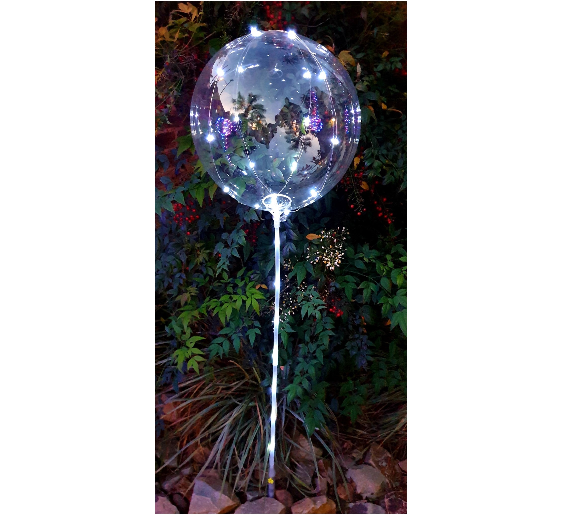 Transparent Balloon String Balloon: 2m Led string | Pure White – Santa's Warehouse