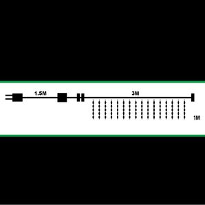 Curtain Light: 3m x 1m Pure White