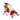 Santa on sleigh: 55cm | Red