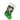 Stocking: 48cm(L) x 28cm(W) | Green with White Fur & Bow