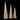 Cotton thread: Set of 3 | Champagne Cone Trees | Warm White