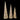 Cotton thread: Set of 3 | Champagne Cone Trees | Warm White