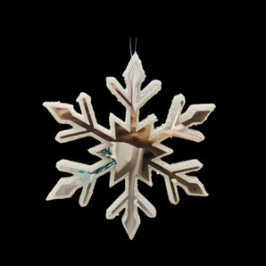 Mirror ornament: 20cm(D) | Fernlike Snowflake
