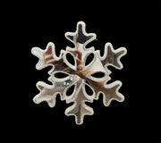 Mirror ornament: 20cm(D) | Stellar plate Snowflake