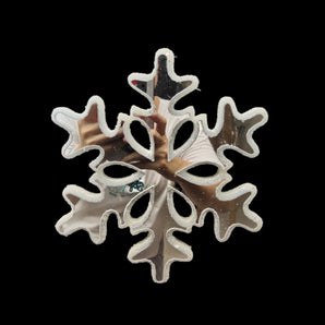 Mirror ornament: 20cm(D) | Stellar plate Snowflake