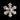 Mirror ornament: 20cm(D) | Triangular Snowflake