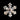 Mirror ornament: 20cm(D) | Triangular Snowflake