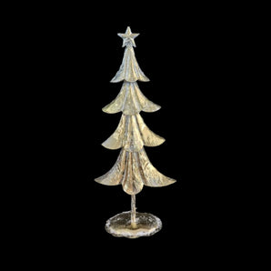 Metal ornament: 40cm(H) | Gold Tree