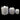 Cotton thread: Set of 3 | Silver Gift boxes | Pure White
