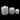 Cotton thread: Set of 3 | Silver Gift boxes | Pure White