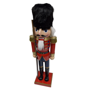 Nutcracker: 35cm | Red | Holding Rifle