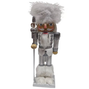 Nutcracker: 1.5m | White & Silver