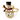 Napkin ring: Snowman with hat