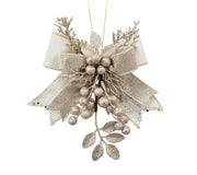 Bow: 20cm(L) x 18cm(W) | Champagne with Berries
