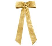 Bow: 240cm(L) x 110cm(W) | Gold velvet