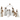 Nativity Scene: 30cm | White Nativity set with Arch