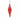 Finial: 15cm | Red