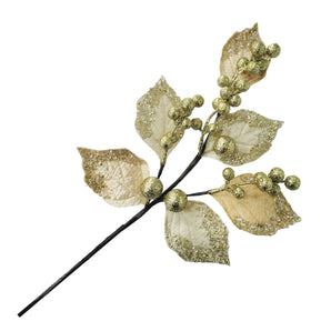 Pick: 50cm | Gold Leaves & Berries