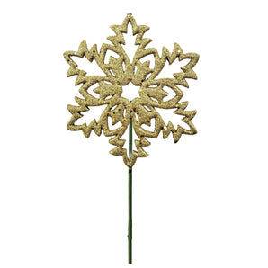 Pick: 18cm | Gold Snowflake