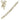 Garland: 2m | Gold glitter Berries