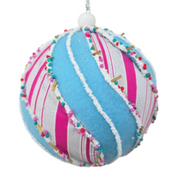 Ball: 10cm | Pink and Blue Stripe