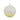 Candy Land: 10cm | Ball | Yellow and White | Colourful sprinkles