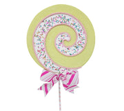 Pick: 22cm | Yellow lollipop with sprinkles