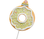 Pick: 30cm(L) x 30cm(W) | Yellow doughnut with sprinkles