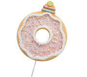 Pick: 30cm(L) x 25cm(W) | Pink doughnut with sprinkles