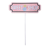 Pick: 15cm(L) x 42cm(W) | Sweet Shop Sign | Pink