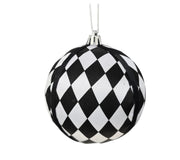 Ball: 10cm | Black & White | Checkered
