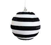Ball: 10cm | Black & White | Striped