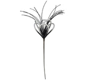 Pick: 65cm | Black & Silver | Curly spray