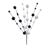 Pick: 58cm | Black & White | Spiral Spray