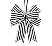 Bow: 24cm(L) x 26cm(W) | Black & White | Stripes