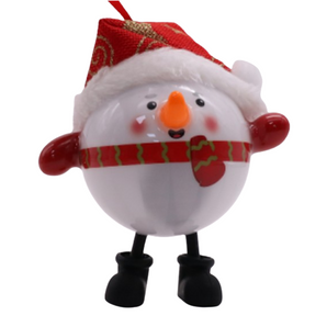 Red Nose Bauble: 11cm | Light up | Snowman