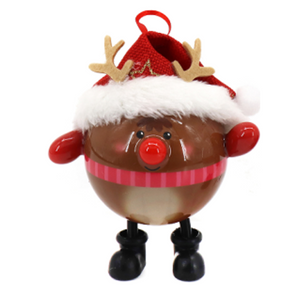 Red Nose Bauble: 11cm | Light up | Reindeer