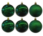 Bauble PVC: 10cm | Donkergroen 