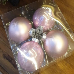 Bauble Glass: 8cm | Pink