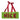 Nice sign: 34cm(H) x 13cm(W) | Green with Red