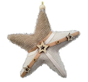 Star: 18cm | Brown & Beige with Stars