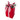 Gift Box: 28cm(H)x 15cm(W) | Red with Holly