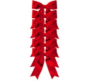 Bow: 16cm(L) x 15cm(W) | Red Velvet | 6 pack