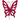 Butterfly clip: 18cm(L) x 24cm(W) | Red
