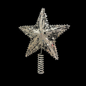 Tree Topper: 30cm(H) x 25cm(W) | Star | Champagne