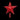 Tree Topper: 30cm(H) x 25cm(W) | Star | Red