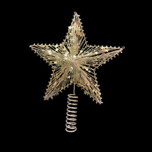 Tree Topper: 30cm(H) x 25cm(W) | Star | Gold
