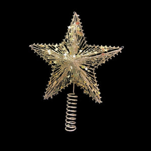 Tree Topper: 30cm(H) x 25cm(W) | Star | Gold