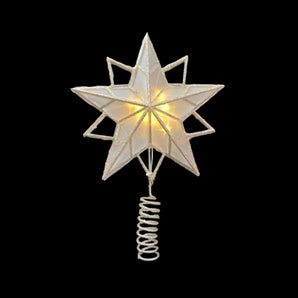 Tree Topper: 30cm(H) x 22cm(W) | Champagne star | Warm White