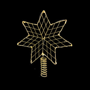 Tree Topper: 33cm(H) | Star | Gold